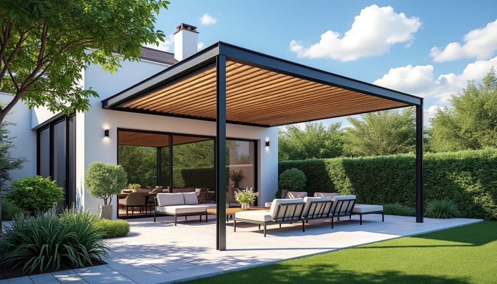 découvrez comment la pergola bioclimatique optimise l'ensoleillement naturel sur votre terrasse extérieure, offrant confort et protection toute l'année.