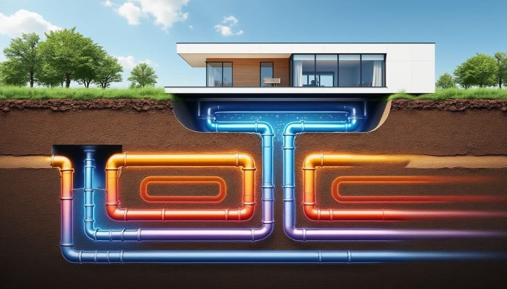 le puits canadien optimise le confort des maisons passives en préchauffant l'air de renouvellement, réduisant ainsi la consommation énergétique et améliorant la qualité de l'air intérieur.