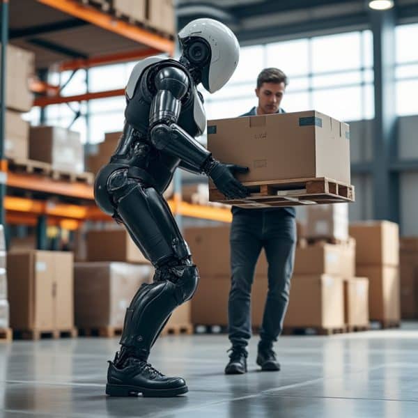 L’exosquelette motorisĂ© dĂ©cuple la force de levage…