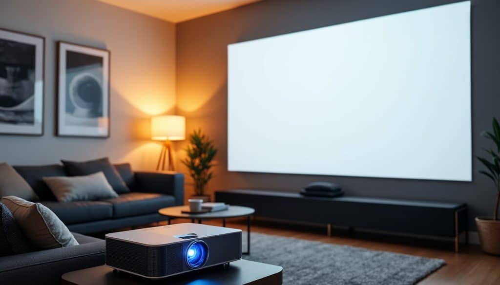 découvrez comment les projecteurs à focale courte permettent d'afficher des images géantes même dans les petits salons, offrant ainsi une expérience immersive sans compromis sur l'espace.